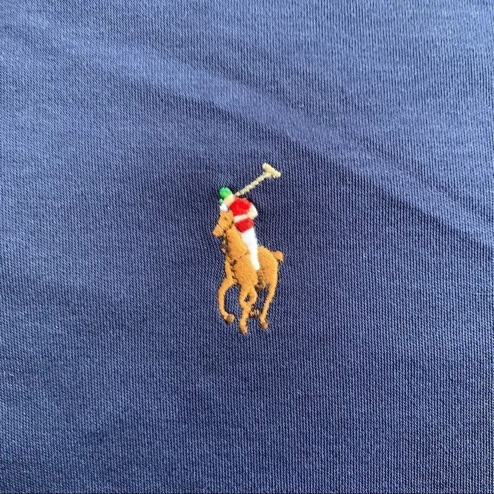 Polo Ralph Lauren Navy Long Sleeve Pima Soft Touch Polo XXL